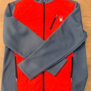 Spyder Men's Vibrant Red and Charcoal Jacket